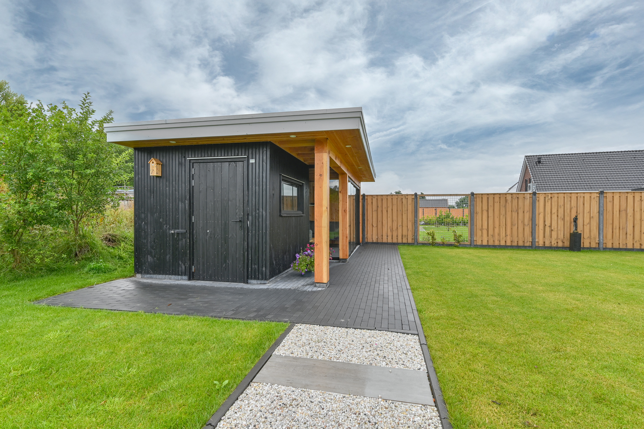 Houten tuinkamer